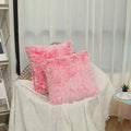 Axyaa Super Soft Faux Fur Throw Pillow Cover for Sofa Bed, 45x45 CM