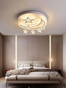 Axyaa Star & Cloud Ceiling Light: Modern Minimalist LED Fixture for Kids' Study and Bedroom