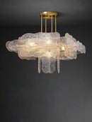 Axyaa Gold Pendant Lights - Glass Art Collection with Dimmable LED