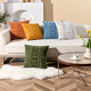 Axyaa Jacquard Chenille Pillow Cover, 45x45cm, Soft Cushion, Home Decoration