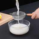 Axyaa Stainless Steel Colander with Wooden Handle and Multi-function Grid