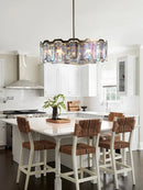 Italian Crystal Round Led Pendant Lamps by Axyaa - Classic Luxury for Dining, Living & Bedroom