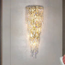 Axyaa Crystal LED Wall Light & Ceiling Chandelier: Modern Luxury for Home Decor