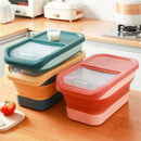 Axyaa Rice Bucket: Foldable Insect-Proof Storage Container for Grains, Cereals, Pet Food