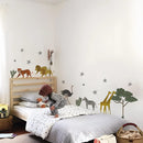 Axyaa Boho Bear Nursery Wall Decals Art for Kids Room Decor