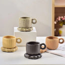 Axyaa Ceramic Coffee Mug & Snack Dish Set for Home Office Tea Drinking