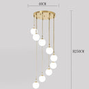 Axyaa Staircase Chandeliers LED Pendant Light for Modern Living Room Decor