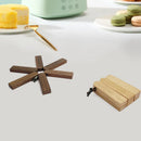Axyaa Walnut Insulated Pot Cushion Set - Creative Kitchen Mat for Plates, Bowls