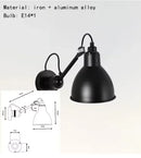 Axyaa Rotatable Multicolor Reading Sconce Lampshade for Hotel Room with LED Wall Lamps