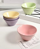Axyaa Bamboo Hat Bowl Set - High-Temperature Resistant Creative Ceramic Rice Bowls
