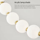 Axyaa Modern Copper Bar Table Lamp LED Pendant Chandelier
