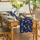 Axyaa Christmas Cartoon Table Runner Farmhouse Decor for Dining Table