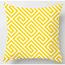 Axyaa Yellow Flower Print Cushion Cover for Home Sofa Decoration