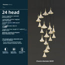 Axyaa Rotating Crystal Pendant Light for Staircase Luxe Ambiance