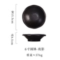 Axyaa Splashing Ink Sashimi Bowl Retro Salad Dessert Ceramic Tableware