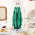 Axyaa Carambola Glass Vase Hydroponics for Artificial Flowers Decor