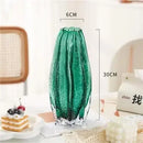 Axyaa Carambola Glass Vase Hydroponics for Artificial Flowers Decor