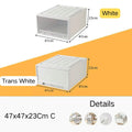Axyaa Clear Plastic Drawer Organizer Boxes for Wardrobe Storage and Organization
