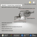 Axyaa Adjustable Arm Glass Wall Lamp LED Light