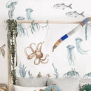 Axyaa Underwater Fish Decal for Kids Room Decor