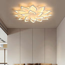 Axyaa Acrylic LED Ceiling Lamp Remote Dimming for Modern Living Room & Bedroom
