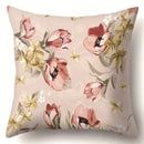 Axyaa Tree Flower Plant Landscape Print Pillow Cover 45X45CM