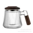Axyaa Heat-Resistant Filter Cups for Tea Separation, Transparent Flower Cups