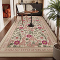 Axyaa Luxury Floral Living Room Carpet: Elegant Printed Area Rug for Bedroom & Living Space