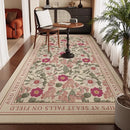 Axyaa Luxury Floral Living Room Carpet: Elegant Printed Area Rug for Bedroom & Living Space