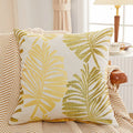 Axyaa Leaf Jacquard Couch Pillow Cover