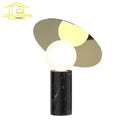 Axyaa Marble Base LED Table Lamp Modern Art Decor for Bedroom Living Room