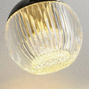 Axyaa Minimalist Luxury Black Gold LED Pendant Light for Bedroom & Living Room
