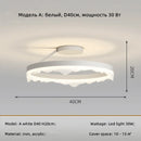 Axyaa Nordic Round LED Dimmable Ceiling Lights | Modern Minimalism Bedroom Lamp Fixtures