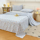 Axyaa Cotton Thickened Old Coarse Cloth Bed Sheet Set - Single Piece