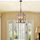 Axyaa French Retro Solid Wood Chandelier for Living Room, Dining Room, Kitchen, Bedroom