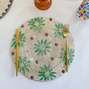 Seashell Placemats Round Colorful Shell Tray for Home Kitchen by Axya