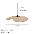 Axyaa Handmade Rattan Floor Lamp, Office LED Standing Light for Living Room & Bedroom