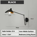 Axyaa Rotatable Metal Indoor Wall Sconce Lights, Retro Industrial Style LED Lustres