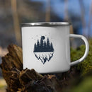 Axyaa Mountain Enamel Mug: Creative Camping Coffee Tea Cup for Hiking Gift
