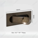 Axyaa LED Wall Lamp with Adjustable Angle and Switch - Modern Minimalist Design