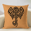 Axyaa Geometric Linen Cushion Cover 45x45CM for Home Sofa Car Decor