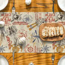 Nautical Style Table Runner for Farmhouse Kitchen Decor by Axyaa