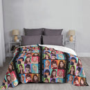 Axyaa Hairy Beach Blanket - Cozy Throw Quilt for Christmas Gifts and More