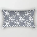 Axyaa Nordic Grey White Geometric Square Pillowcase for Home Decor