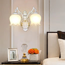 Axyaa European Style Gold LED Wall Lamp for Bedroom Living Room Stairway