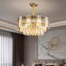 Axyaa Crystal Chandelier | Luxury Living Room Pendant Light