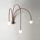 Axyaa Glass Ball LED Wall Lamp for Modern Living Room and Bedroom