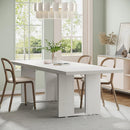 Axyaa Rustic Farmhouse Dining Table: 71" Rectangular Table for 6-8 People