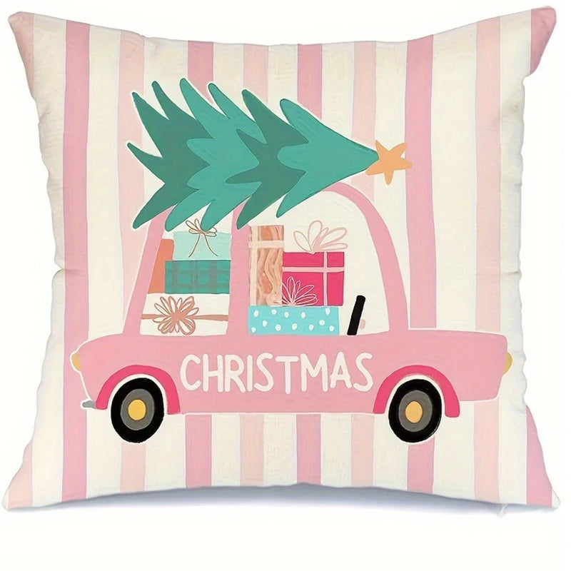 Axyaa Christmas Pillowcase - Festive Home Decor & Sofa Cushion Cover