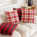 Axyaa Christmas Plain Sofa Pillowcase Cojines Double-Sided Throw Cushion Cover